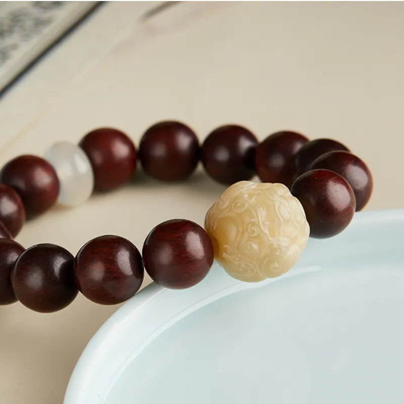 Gianina Golden Sandalwood Bracelets Unisex-6