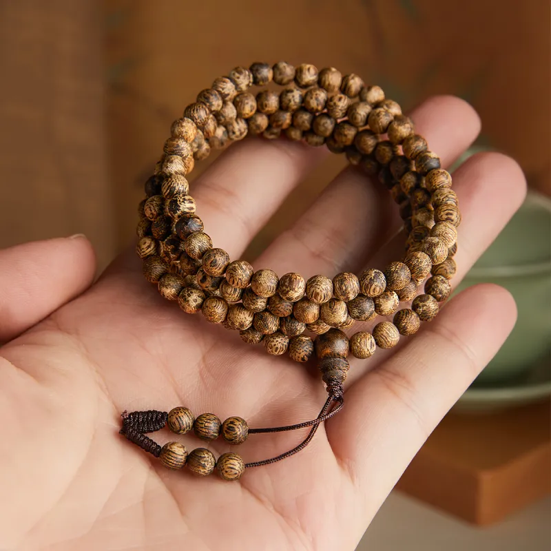 Gianina Kyara Tree Species Agarwood Bracelets Unisex-2