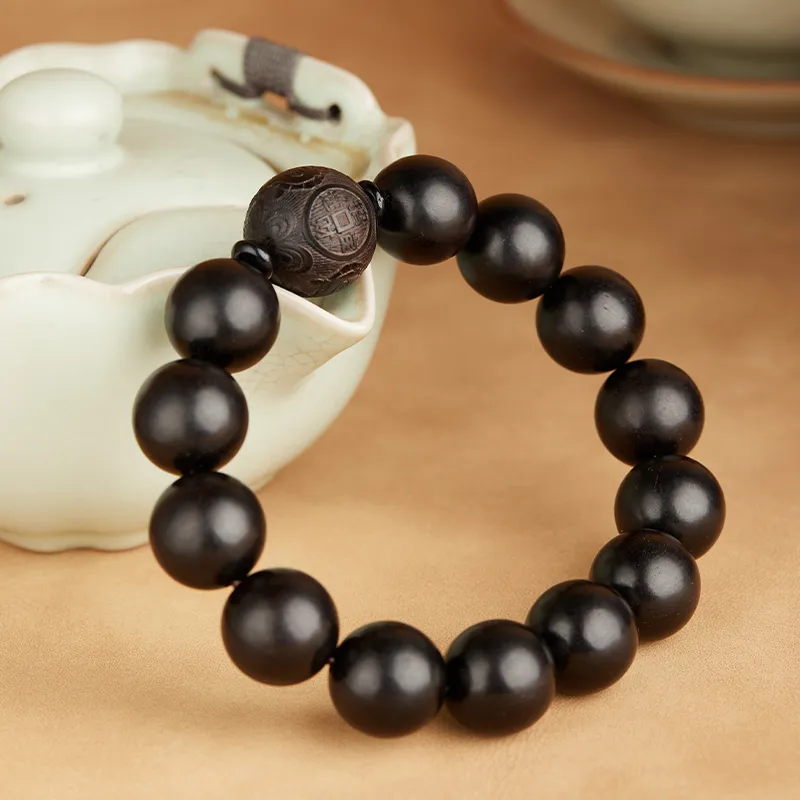 Gianina Ebony Wooden Bracelets Unisex-1