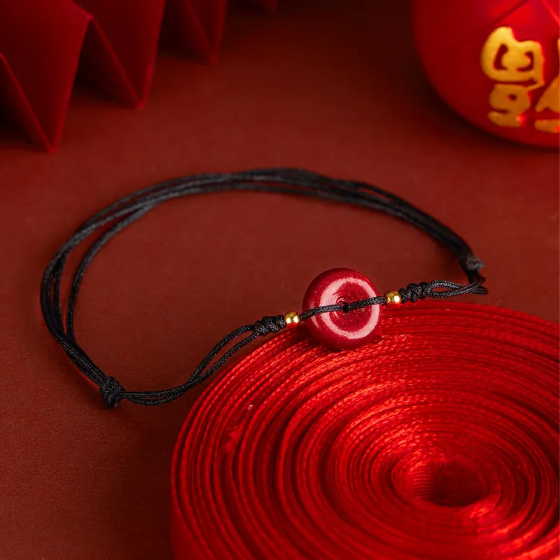 Gianina Reconstructed Cinnabar Anklets Unisex-4