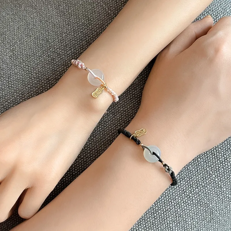 Gianina Chalcedony Jade Bracelets Unisex-4