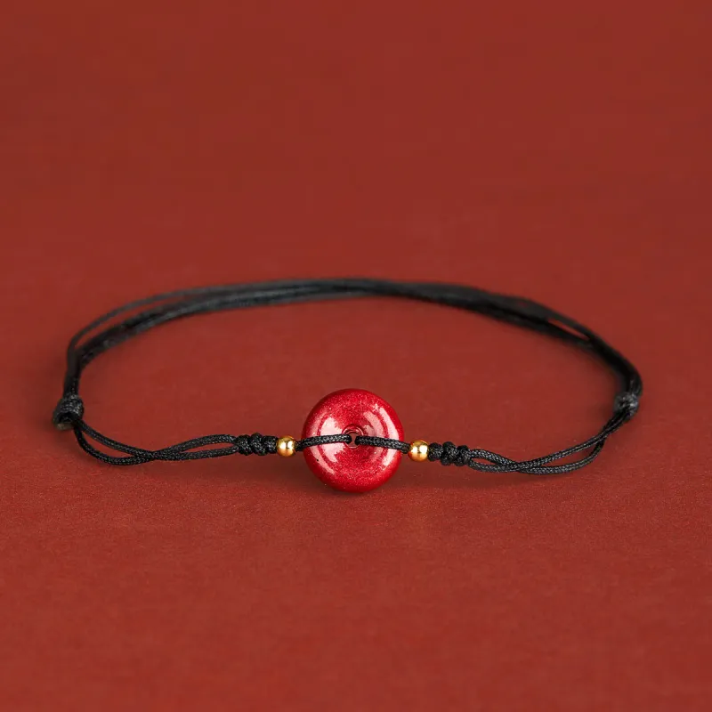 Gianina Reconstructed Cinnabar Anklets Unisex-1