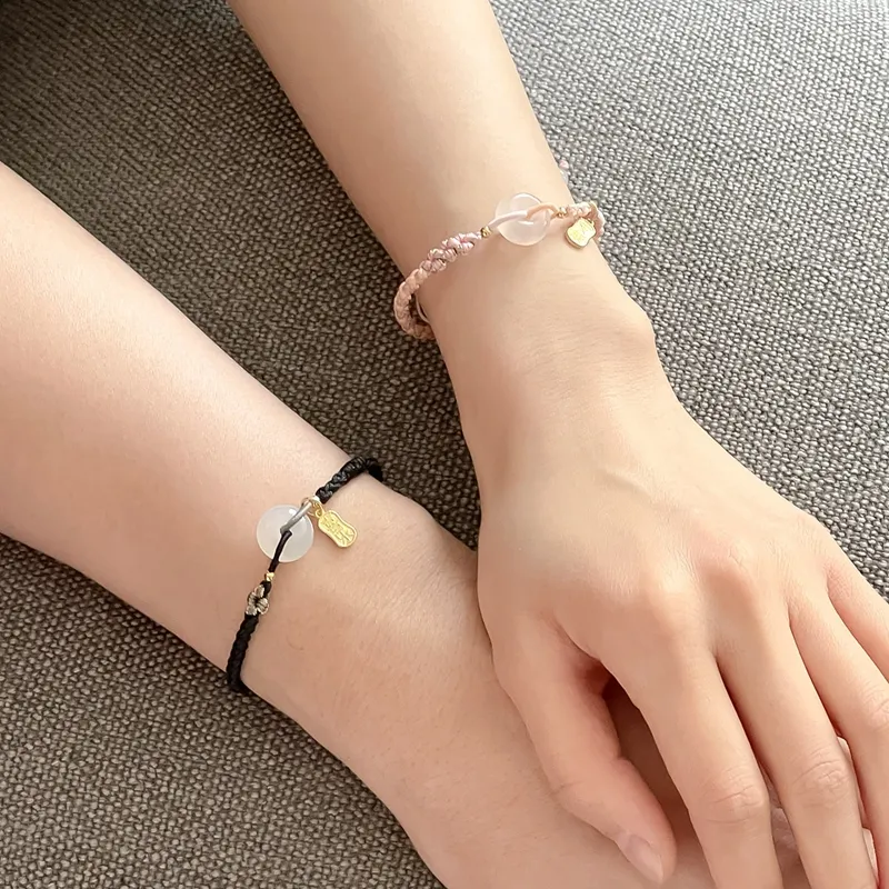 Gianina Chalcedony Jade Bracelets Unisex-3