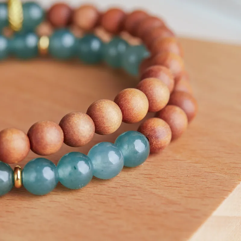 Gianina Barbie Sandalwood Wooden Bracelets Unisex-4