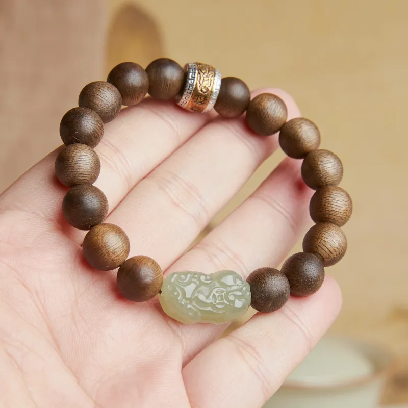 Gianina Fragrance Agarwood Precious Wood Bracelets Unisex-3