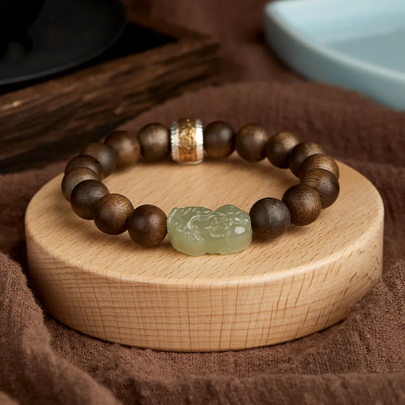 Gianina Fragrance Agarwood Precious Wood Bracelets Unisex-5