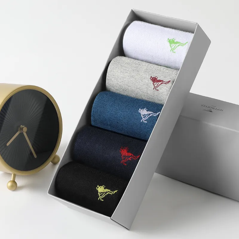 SEPTWOLVES Socks Gift Box Men's 5 Pack+Shopping Bag Included-5