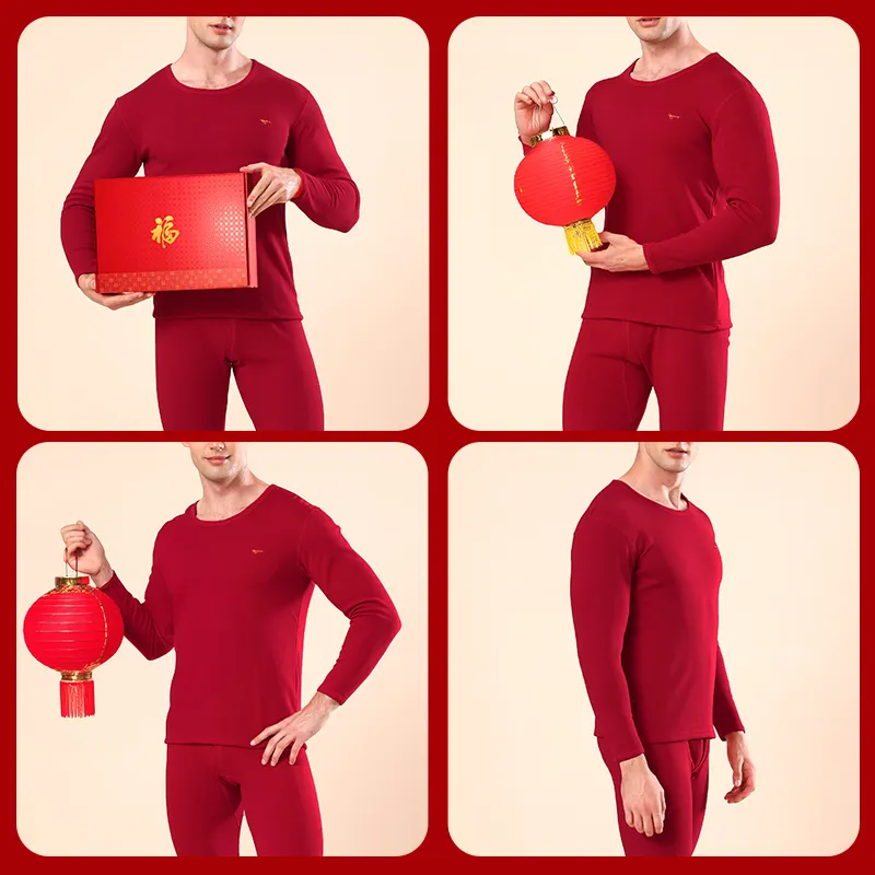 SEPTWOLVES Thermal Set Men's Burgundy-13