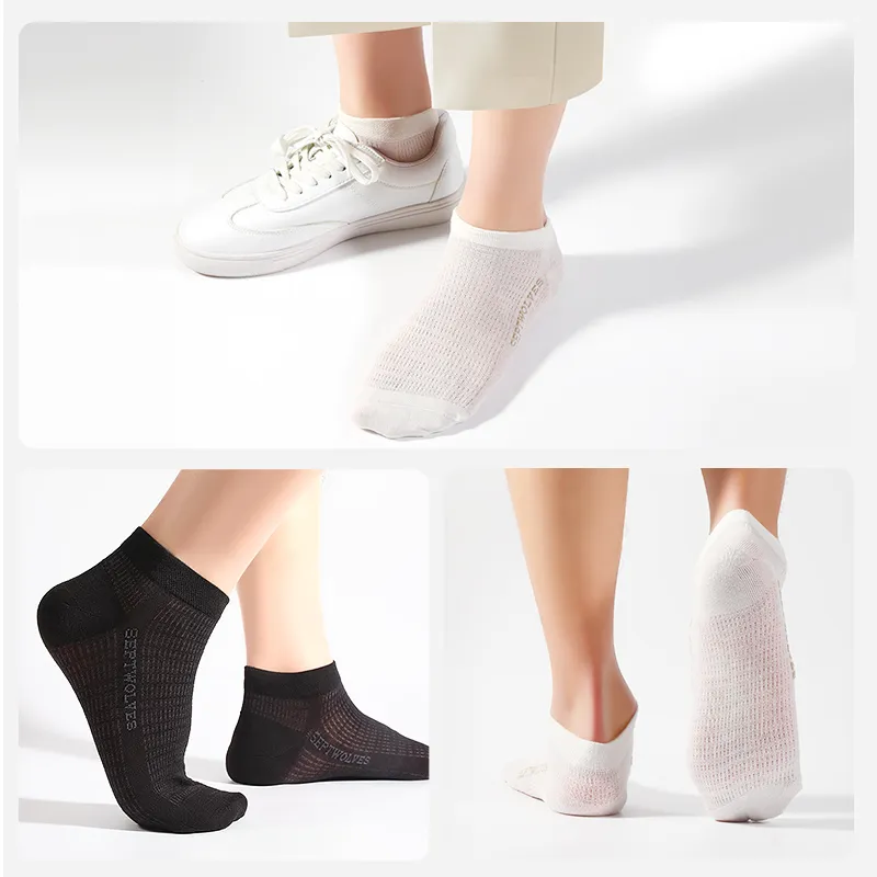 SEPTWOLVES Ankle Socks Men's 6 Pack Gift Box Set+Shopping Bag-2