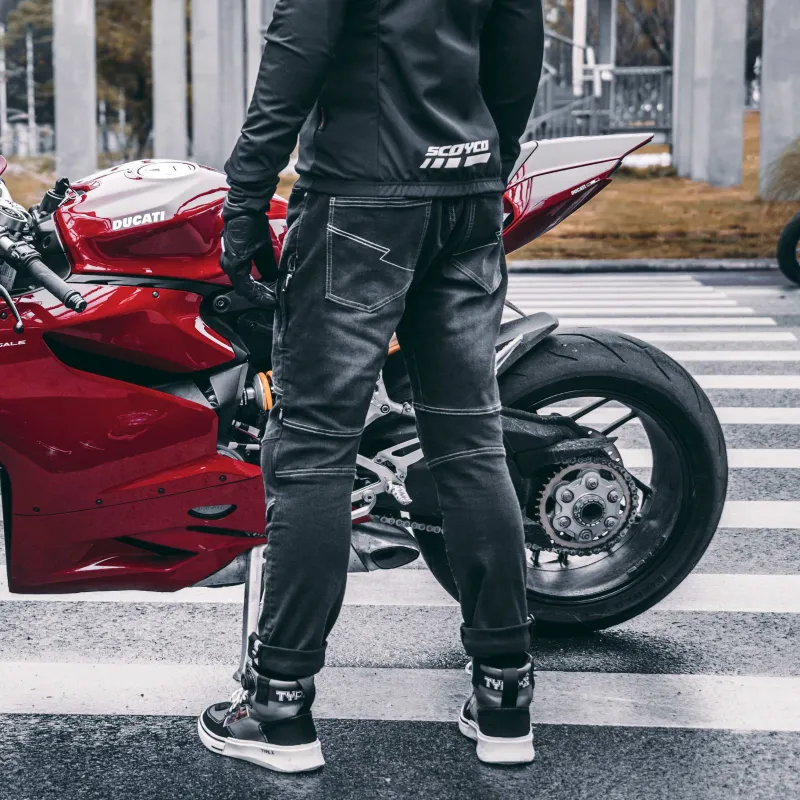 SCOYCO Racing Suits / Motorcycle Suits Men Black-6