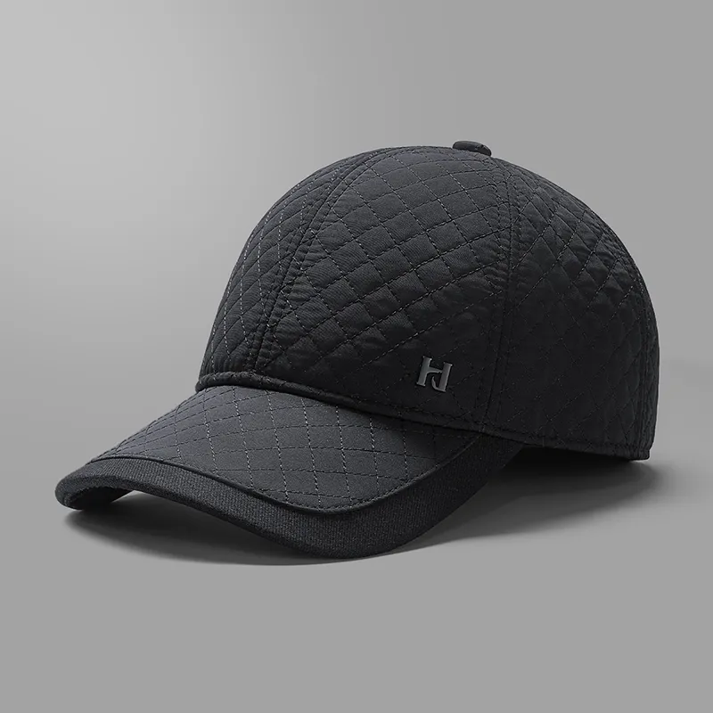 HLA Polyester Baseball Caps Men's Black-1