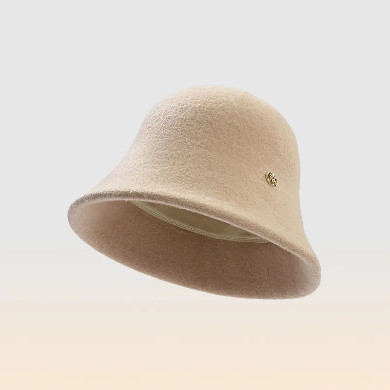 HLA Sheep Wool Polyester Bucket Hats Women's-2