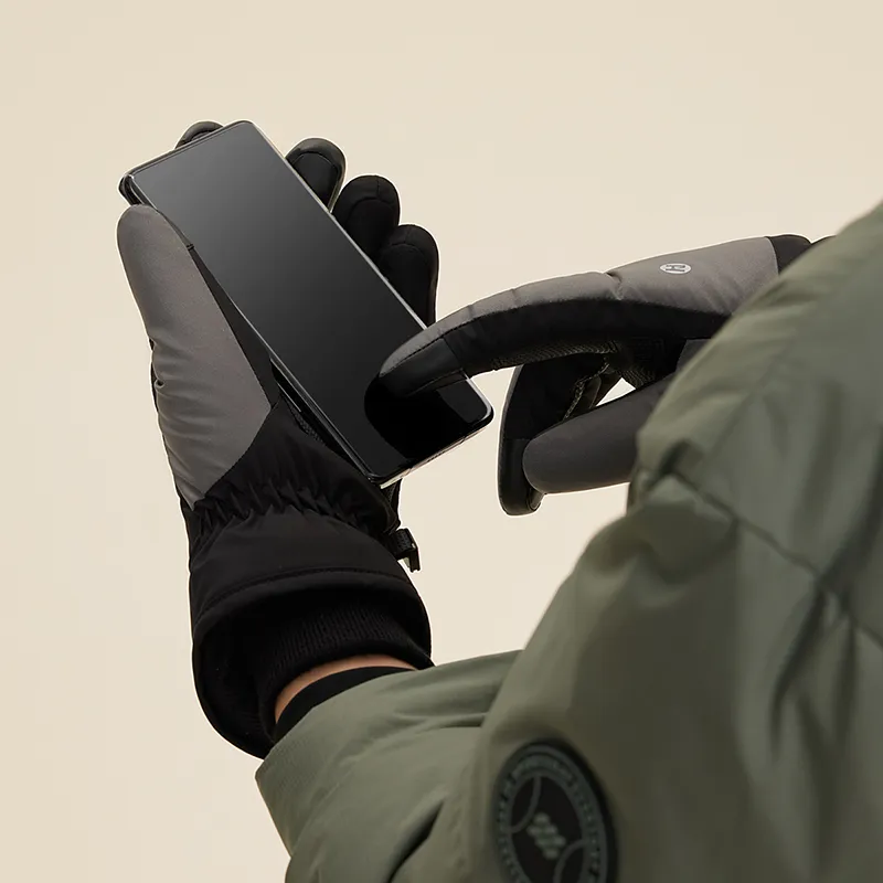 HLA Polyurethane PU Leather, Polyester Gloves Men's-2
