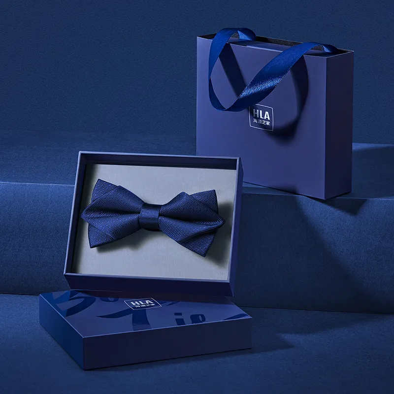 HLA Mulberry Silk Bow Tie Men's-1