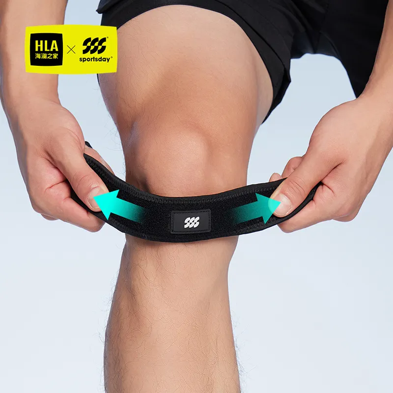 HLA Running Badminton Jump Rope Basketball Trend Patella Bands Black Polyamide Unisex-2