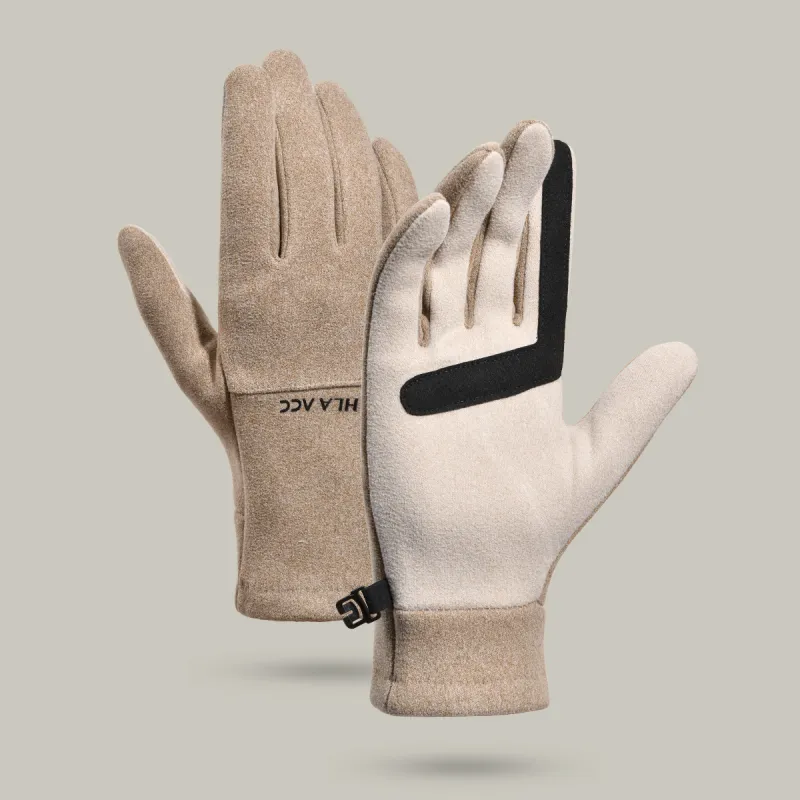 HLA Polyester Knit Gloves Women's-10