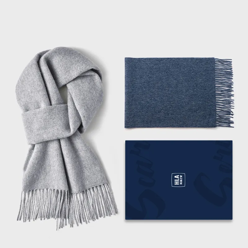HLA Sheep Wool Knit Scarves Women's-3