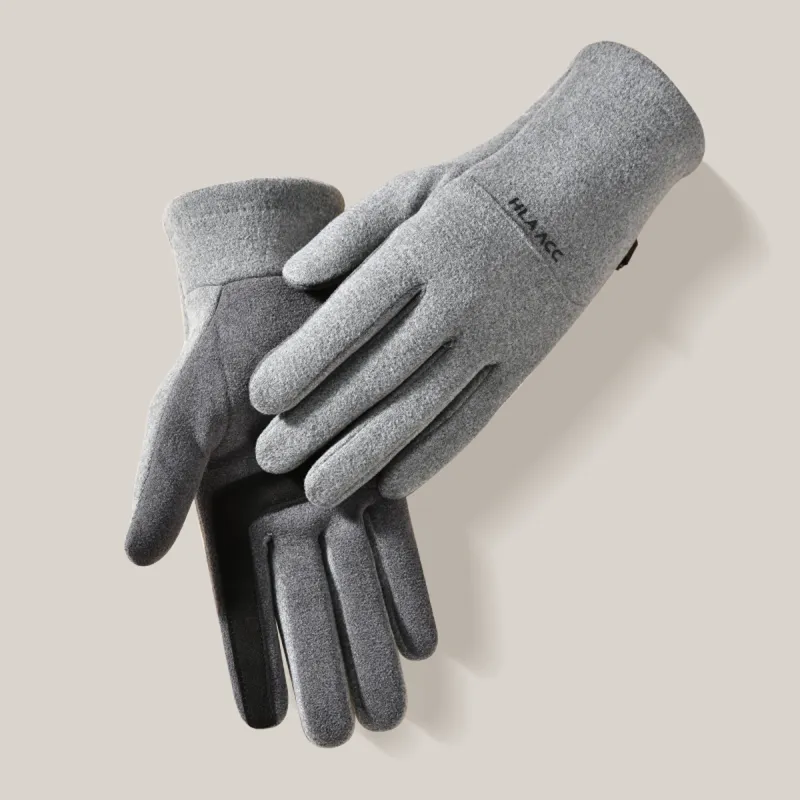 HLA Polyester Knit Gloves Women's-5