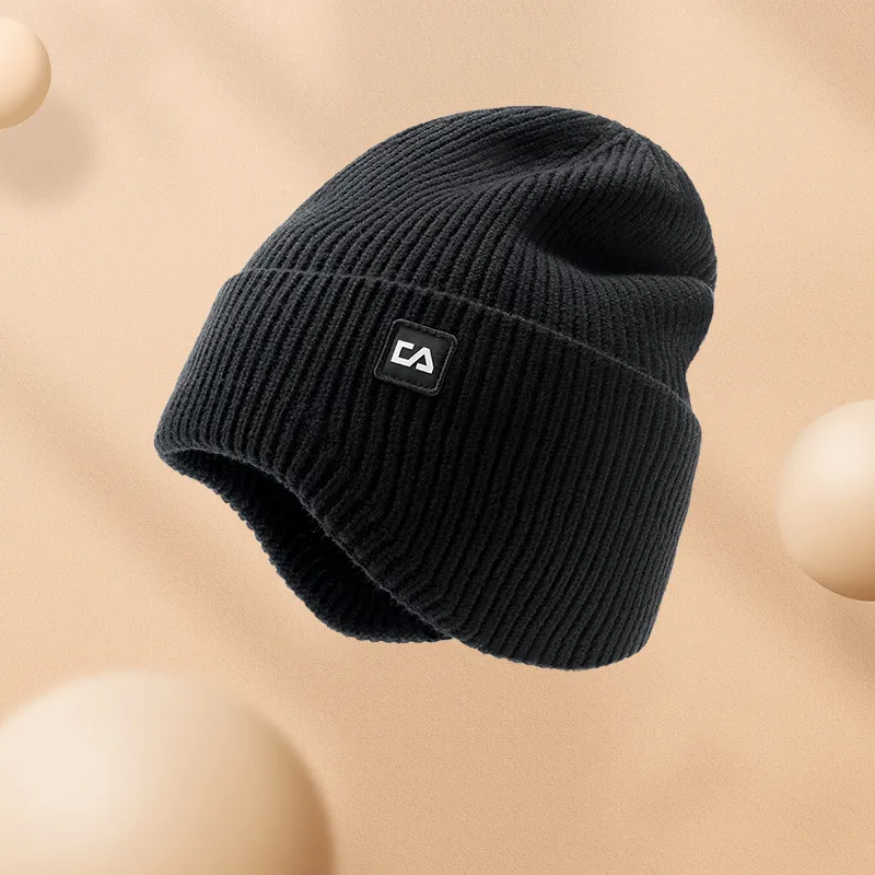 HLA Sheep Wool Knitted Hat Unisex-1