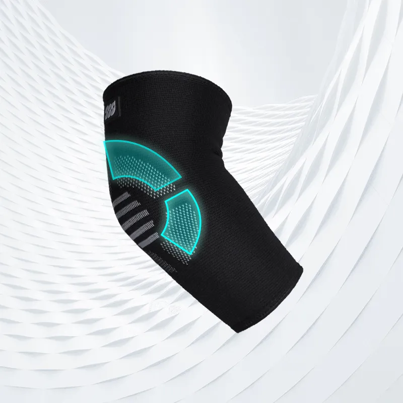 HLA Badminton Basketball Fitness Elbow Pads Protective Twilight Black Unisex-3