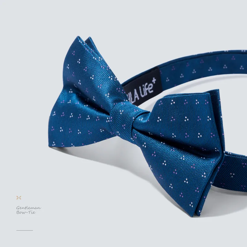 HLA Mulberry Silk Bow Tie Men's-5