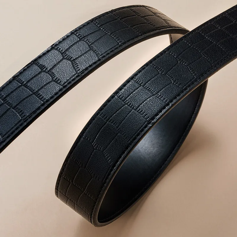 HLA Split Cow Leather Belts Men's 3.5cm-3