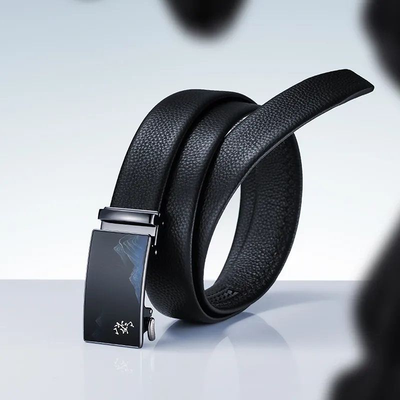 HLA Top Grain Cow Leather Belts Men's Width 3.5cm-5