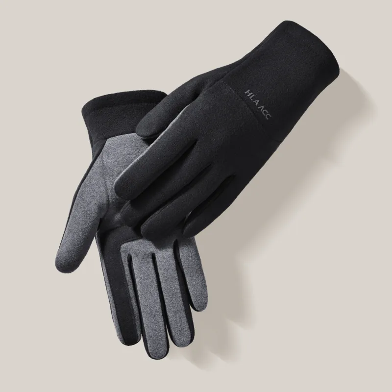 HLA Polyester Knit Gloves Women's-1