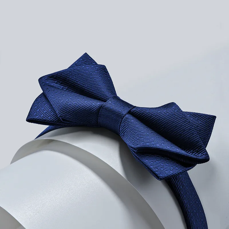 HLA Mulberry Silk Bow Tie Men's-3