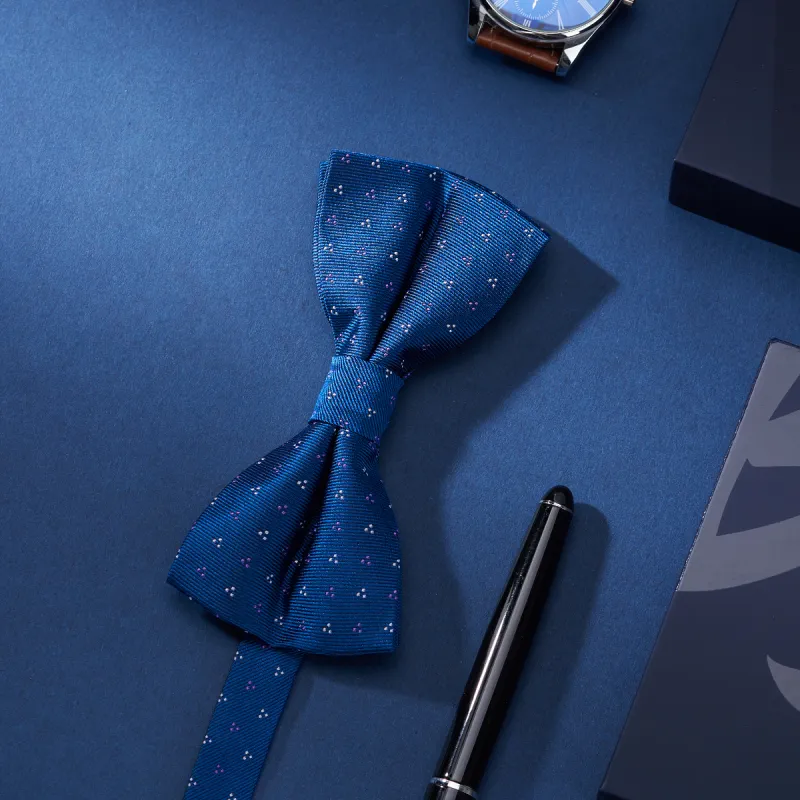 HLA Mulberry Silk Bow Tie Men's-3