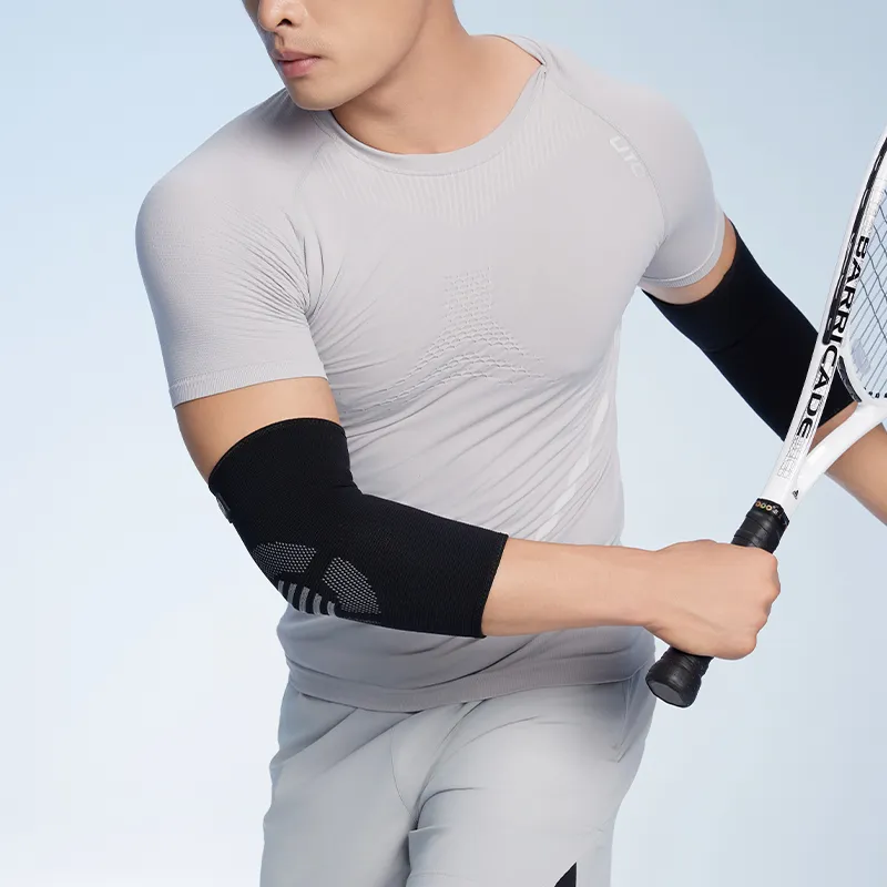 HLA Badminton Basketball Fitness Elbow Pads Protective Twilight Black Unisex-2