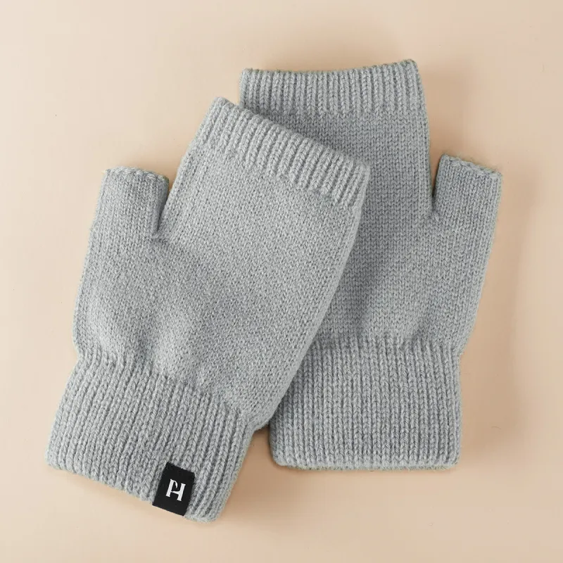 HLA Acrylic Polyamide Elastane Knit Gloves Men's-6