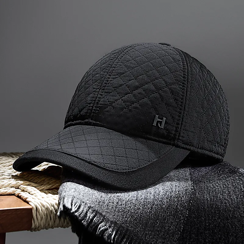 HLA Polyester Baseball Caps Men's Black-2