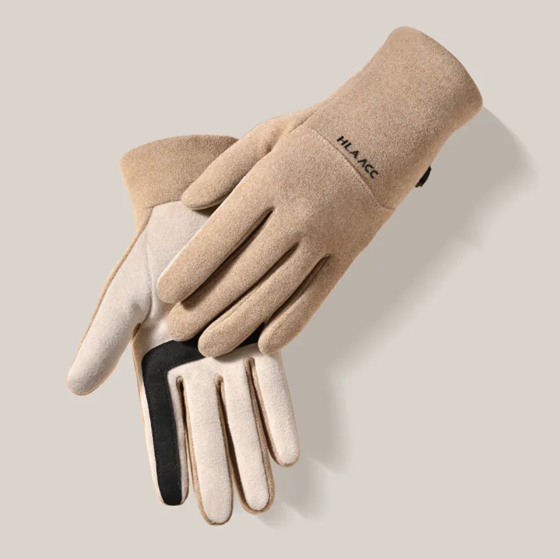 HLA Polyester Knit Gloves Women's-9