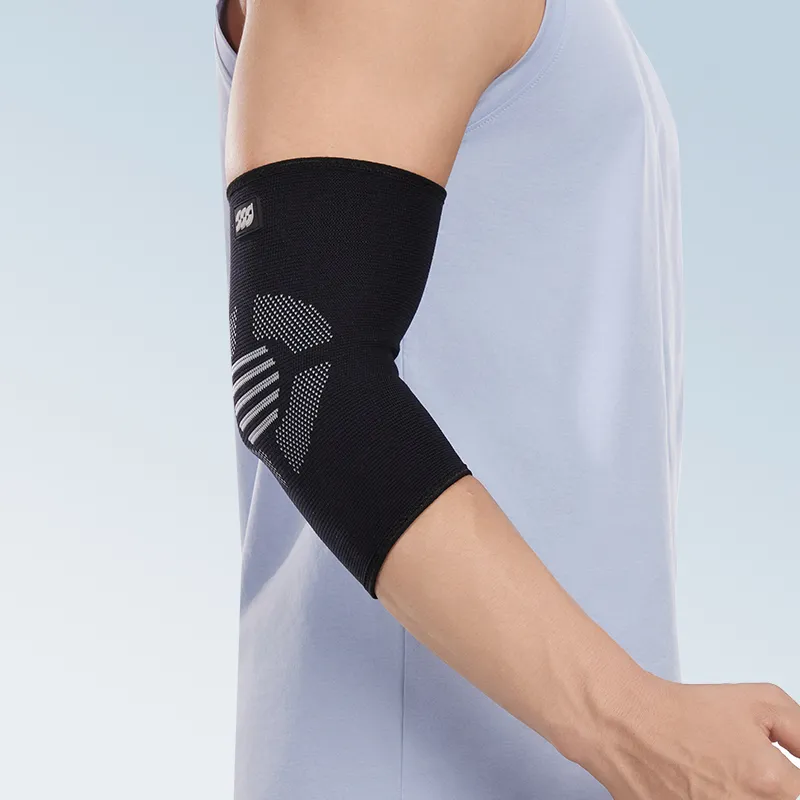 HLA Badminton Basketball Fitness Elbow Pads Protective Twilight Black Unisex-4