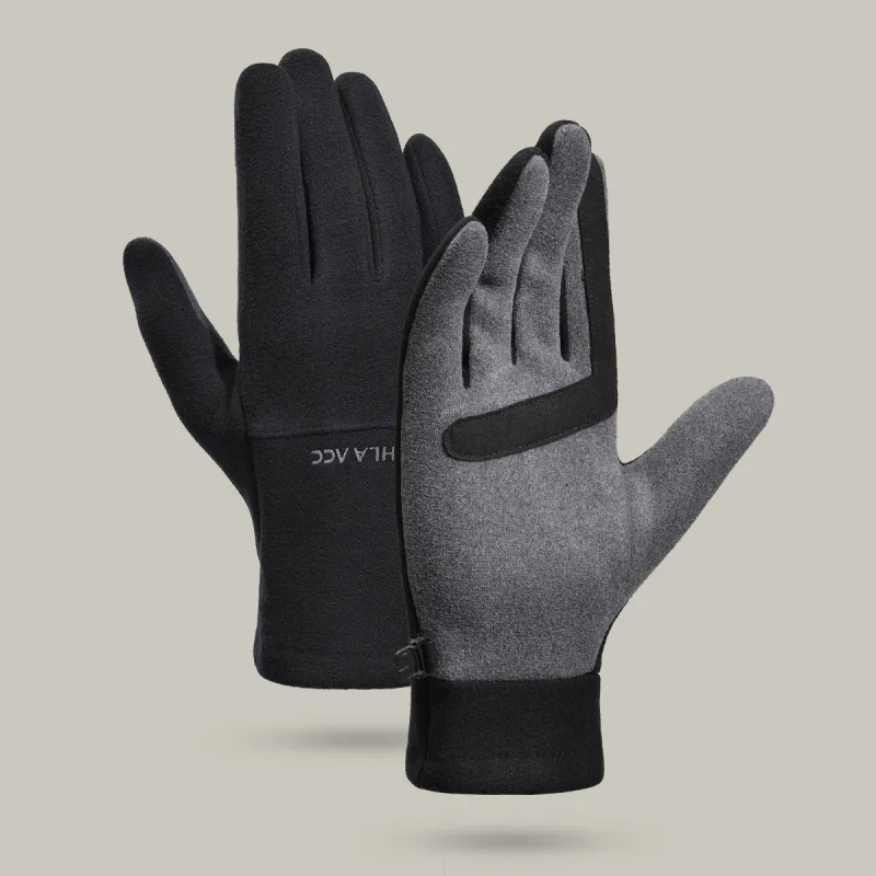 HLA Polyester Knit Gloves Women's-2