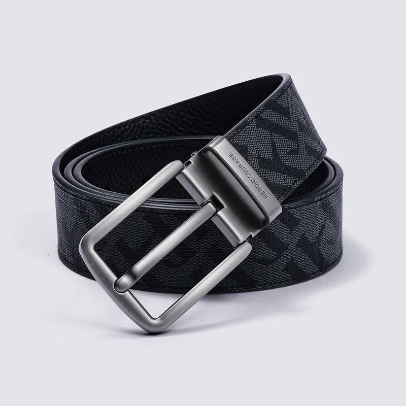HLA Cow Leather Leather Belts Men's 37.5mm-7