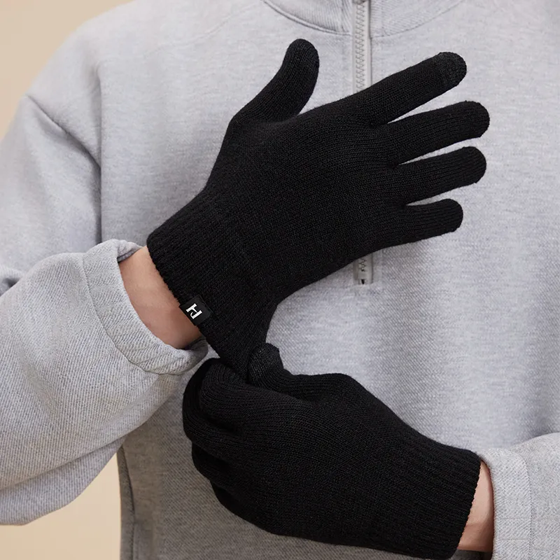 HLA Acrylic Polyamide Elastane Polyester Knit Gloves Men's-2
