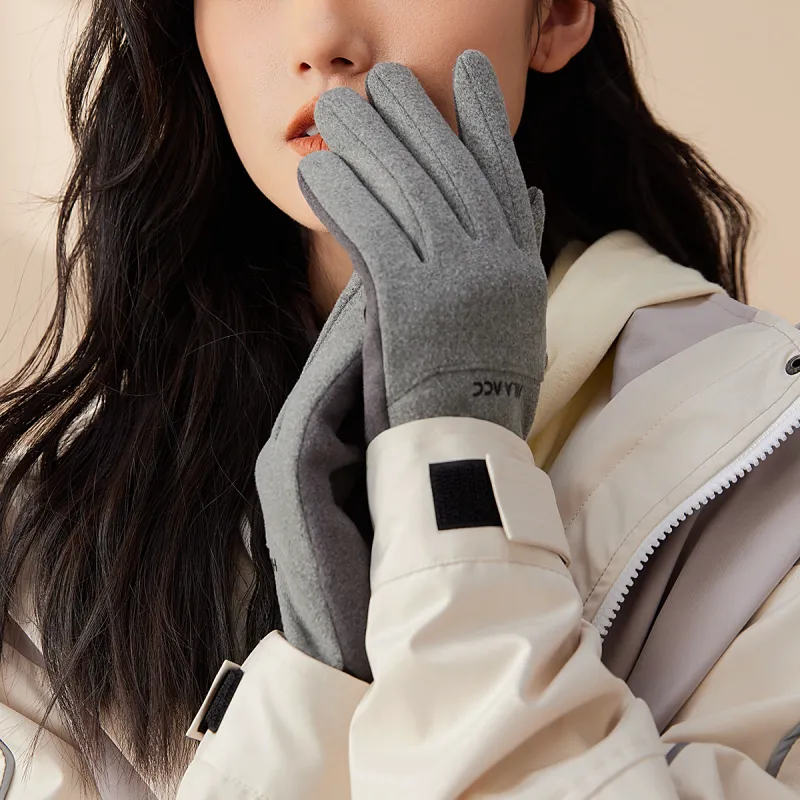 HLA Polyester Knit Gloves Women's-7