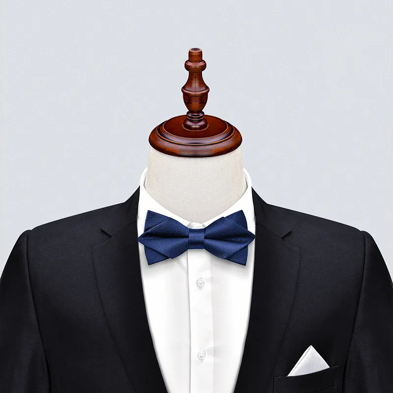 HLA Mulberry Silk Bow Tie Men's-7