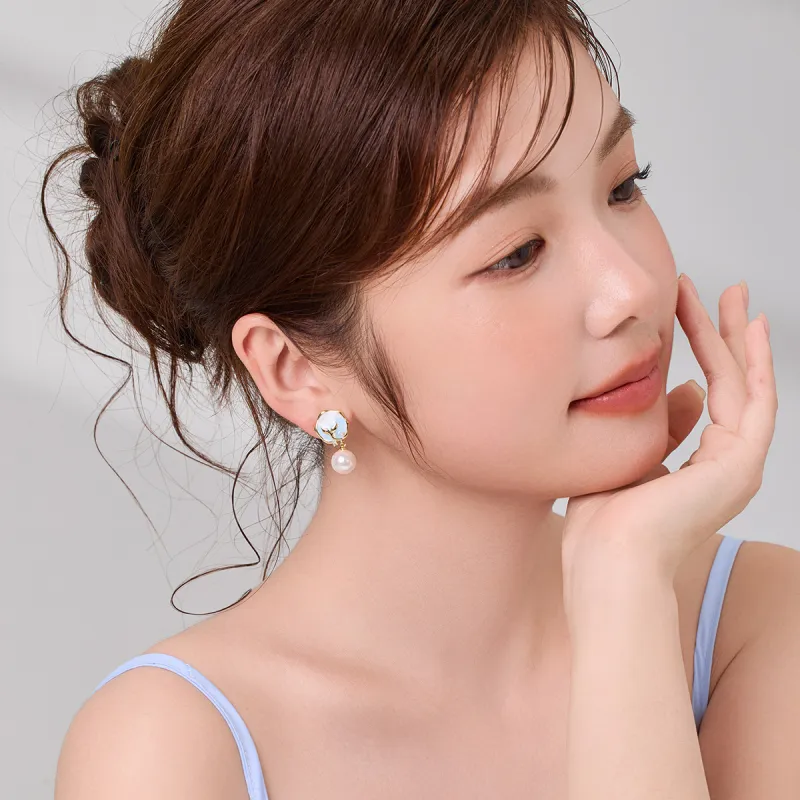 DODOGOGO S925 Silver Stud Earrings Women's-1