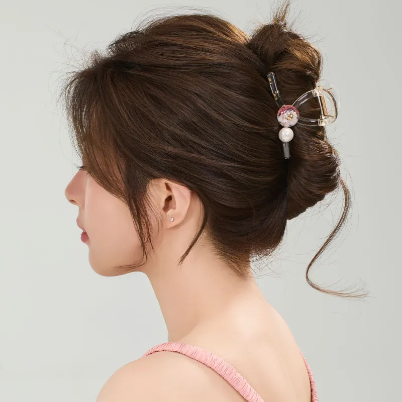 DODOGOGO PC Resin, Pearl Hair Clips Women's-2