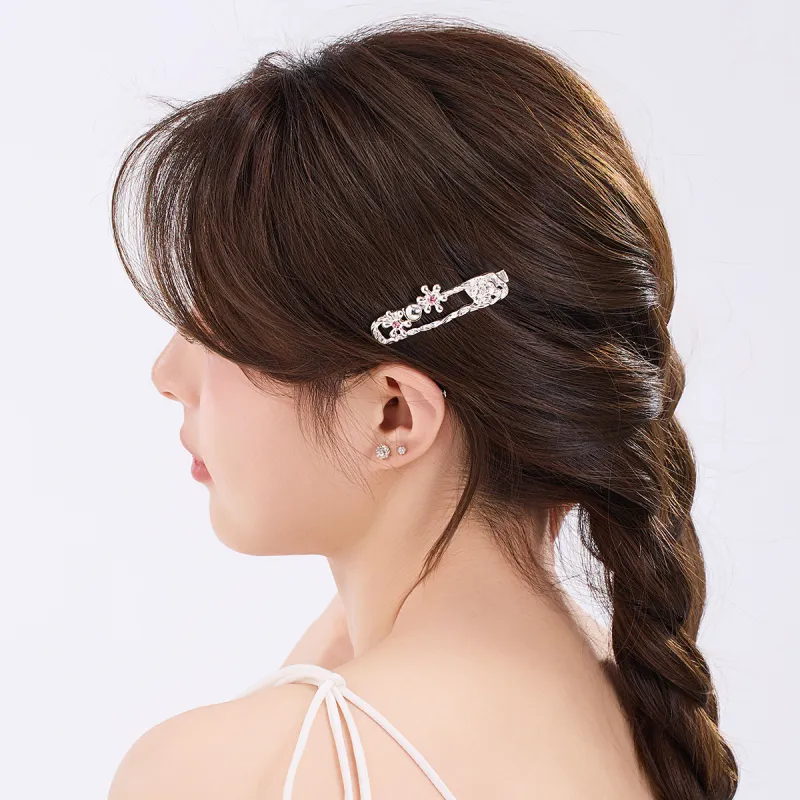 DODOGOGO Alloy, Synthetic Cubic Zirconia Hair Clips Women's-3
