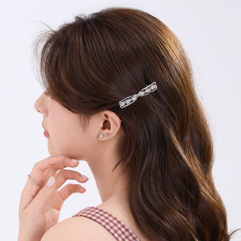 DODOGOGO Alloy, Synthetic Cubic Zirconia, Resin Hair Clips Women's-2