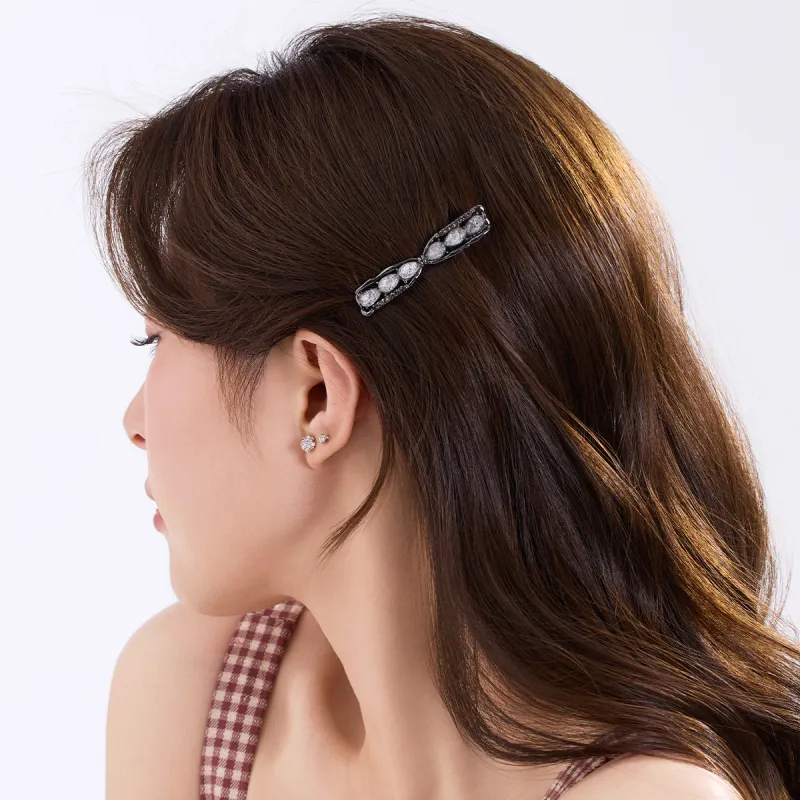 DODOGOGO Alloy, Synthetic Cubic Zirconia, Resin Hair Clips Women's-4
