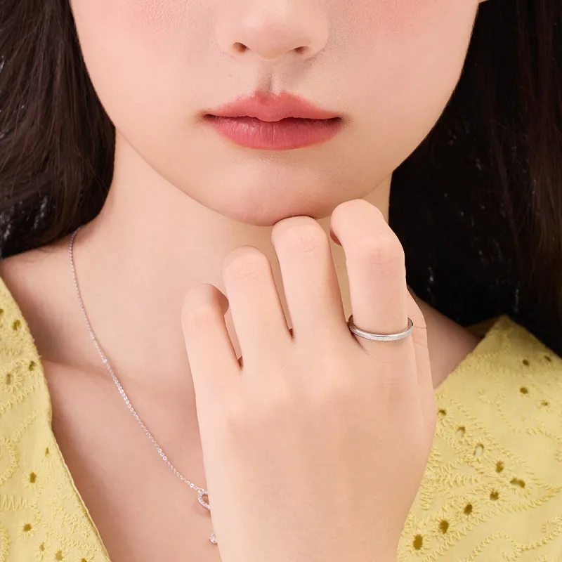 DODOGOGO Titanium Steel Rings Women's Silver, Packaging-1