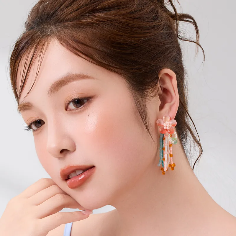 DODOGOGO Alloy S925 Sterling Silver Stud, Glass Earrings Women's-1