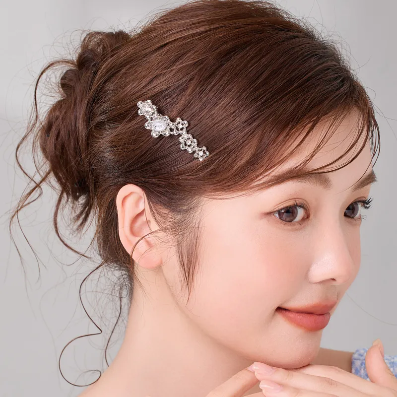DODOGOGO Alloy, Synthetic Cubic Zirconia, Resin Hair Clips Women's-3
