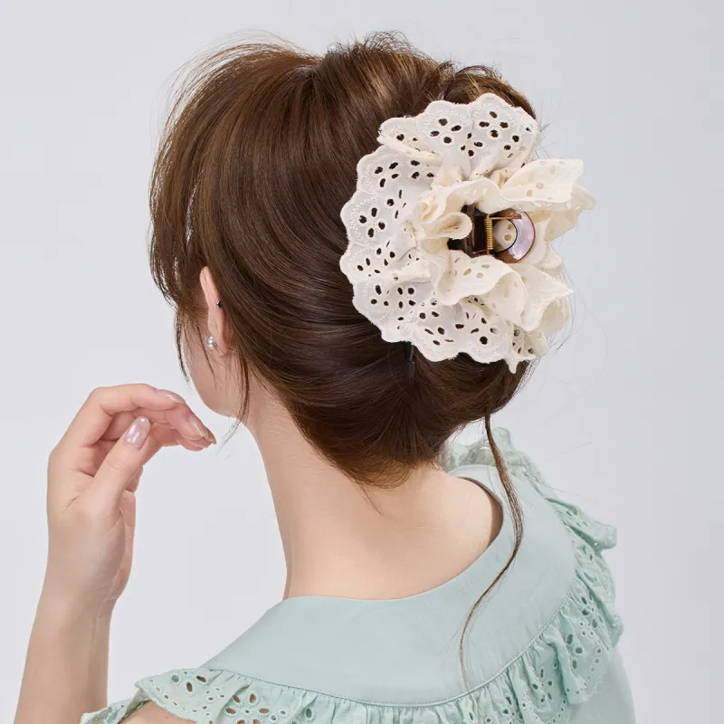 DODOGOGO PS Polystyrene Fabric Hair Clips Women's-3