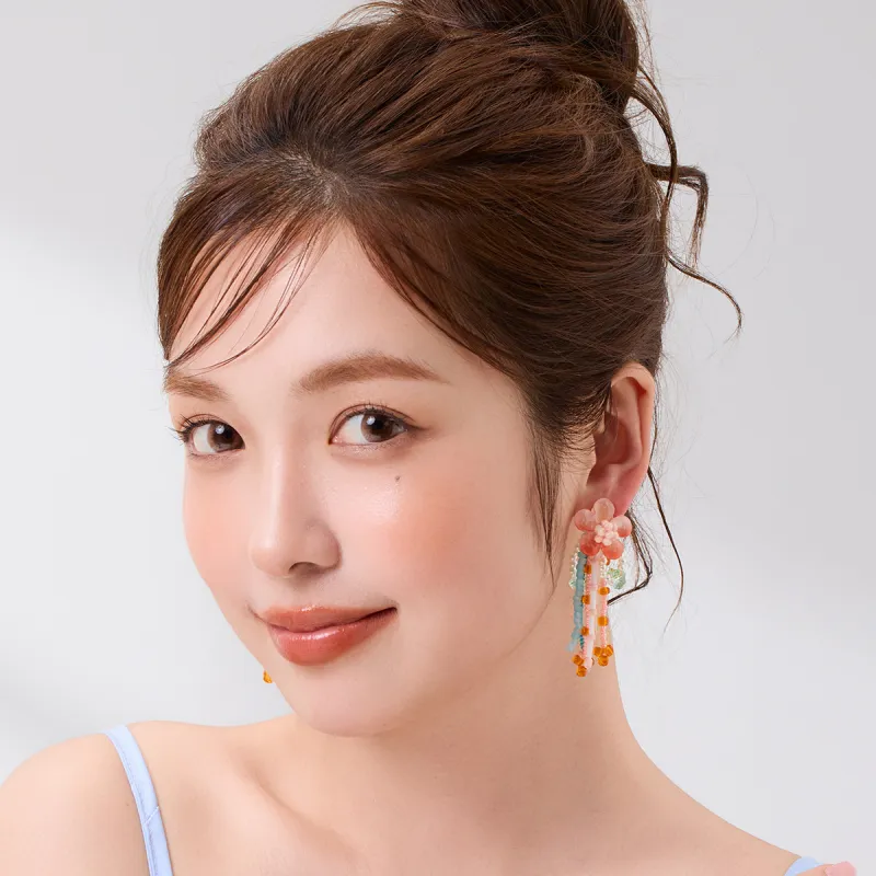 DODOGOGO Alloy S925 Sterling Silver Stud, Glass Earrings Women's-4